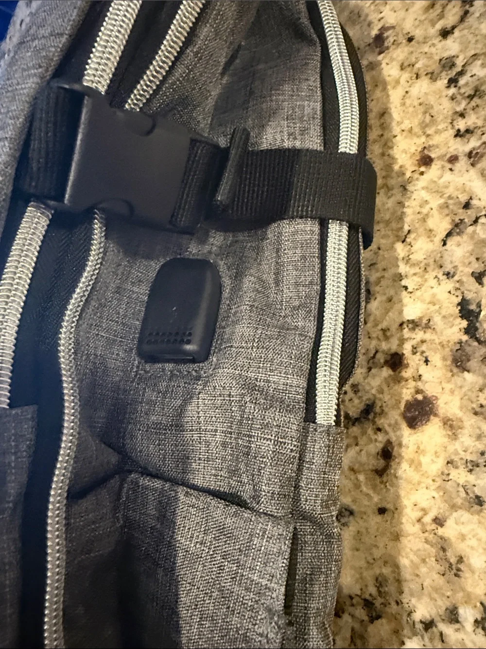 Gray Men’s Everyday Backpack - Compact Travel & Work Bag